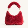 Sacs JW PEI | Sac A Bandouliere En Fausse Fourrure Ruby - Magenta