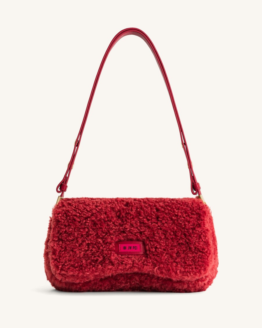 Sacs JW PEI | Sac A Epaule En Fausse Fourrure Joy - Magenta