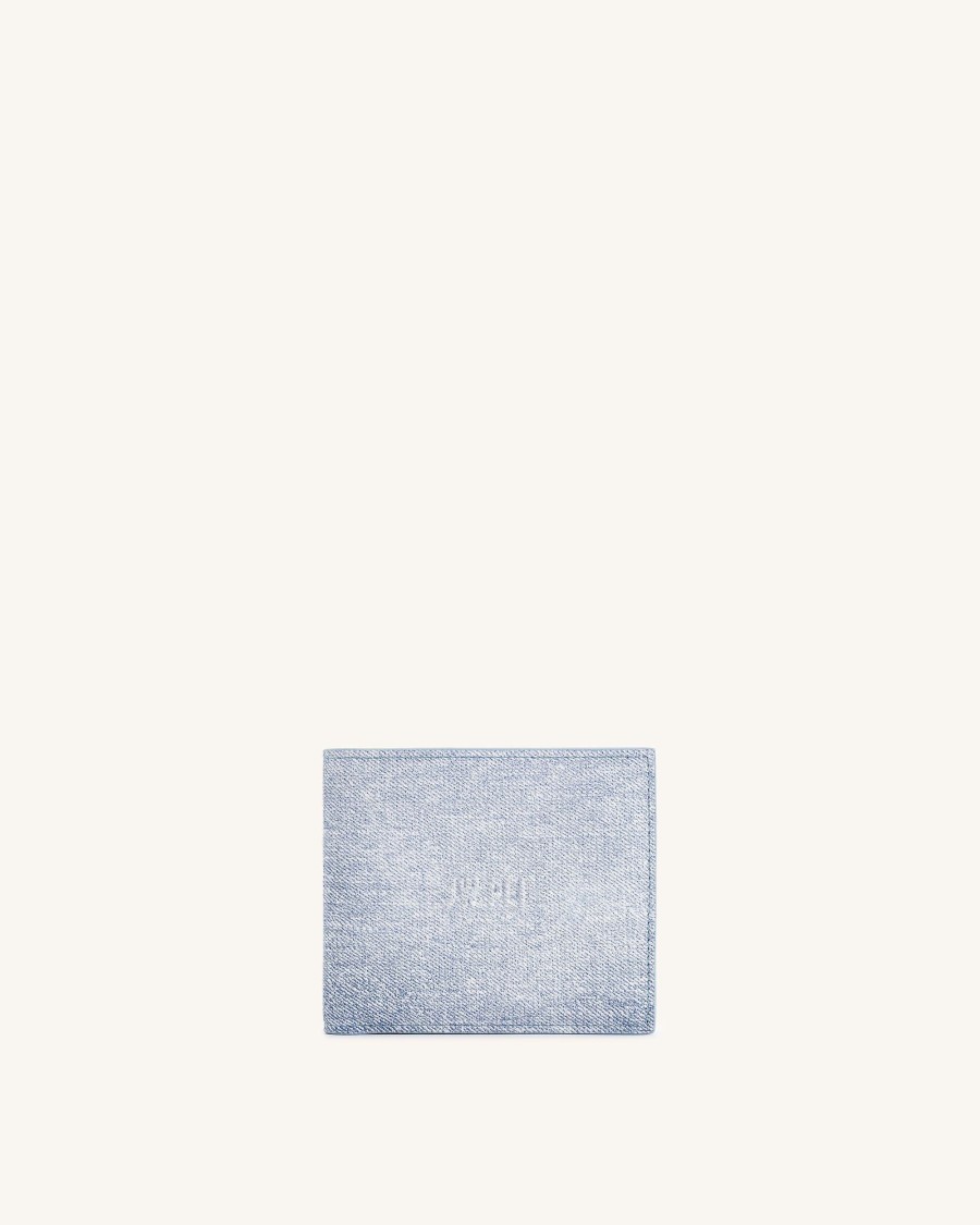 Sacs JW PEI | Portefeuille Gaufre En Denim Afra - Bleu