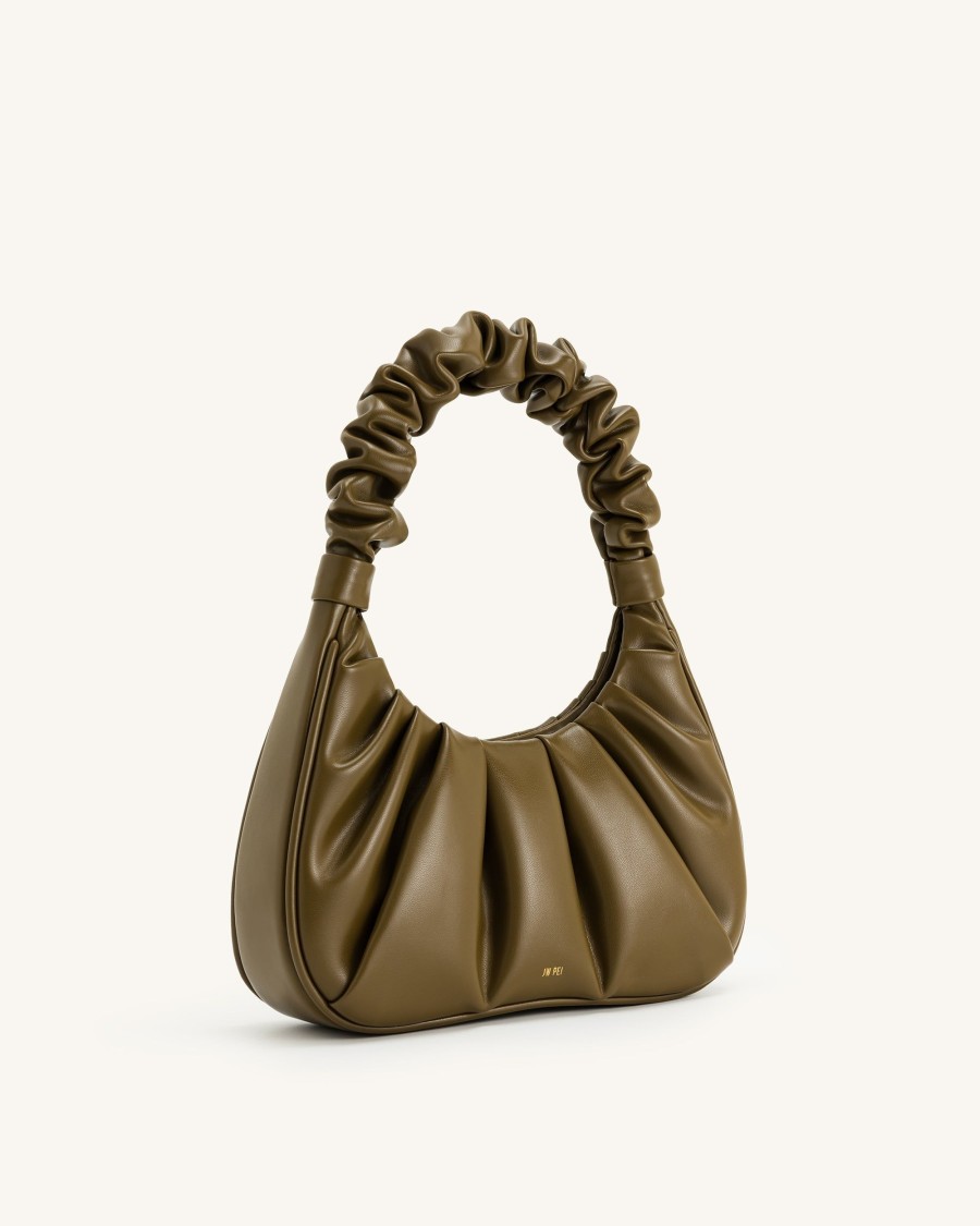 Sacs JW PEI | Sac A Main Hobo Gabbi A Fronces - Olive Fonce