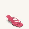 Chaussures JW PEI | Mule A Lanieres Maeve - Rose Rouge