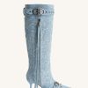 Sacs JW PEI | Bottes Nico En Denim - Bleu