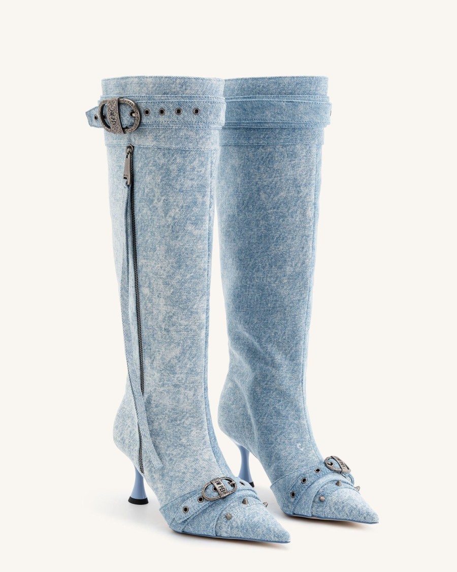 Sacs JW PEI | Bottes Nico En Denim - Bleu