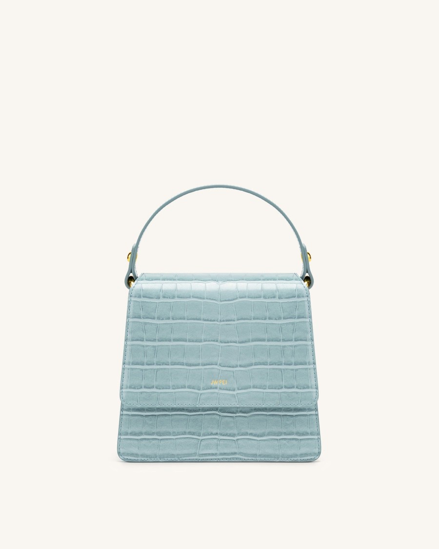 Sacs JW PEI | Sac A Main Fae - Glace Bleu Effet Croco