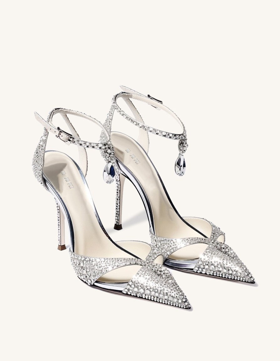 Sacs JW PEI | Haidi Talons En Cristal Artificiel - Argent