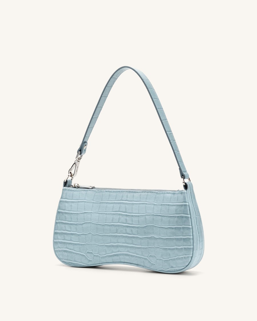 Sacs JW PEI | Sac Bandouliere Eva - Glace Bleu Effet Croco