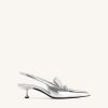 Sacs JW PEI | Carla Chaussures A Talon Chaton Metallique - Argent