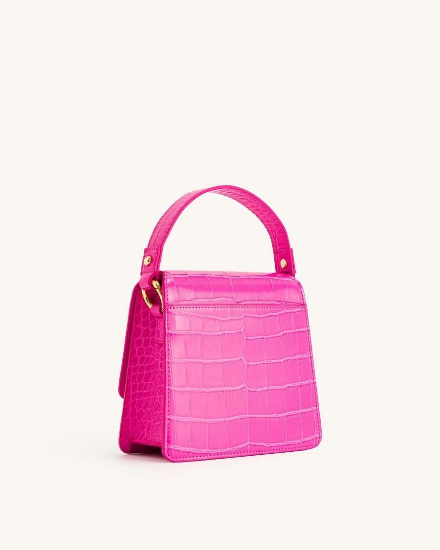 Sacs JW PEI | Fae Sac A Main Bandouliere - Croco Rose Vif