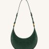 Sacs JW PEI | Sac Porte Epaule Carly- Vert Fonce Effet Croco