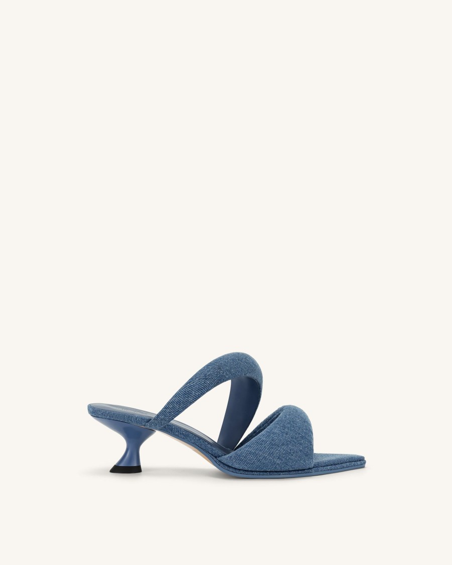 Chaussures JW PEI | Mule En Jean Pour Femme Sara - Bleu