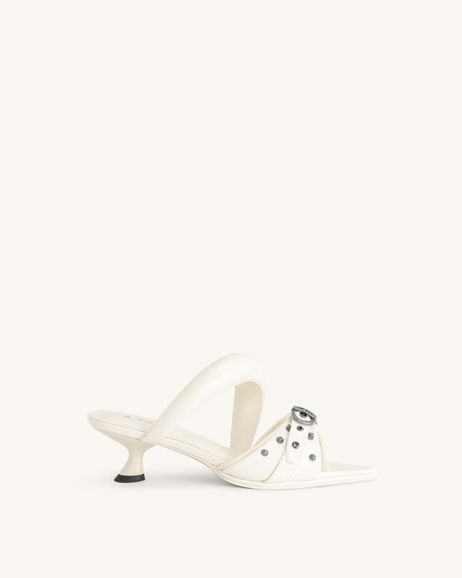 Chaussures JW PEI | Mule Cloutee Sara - Blanc