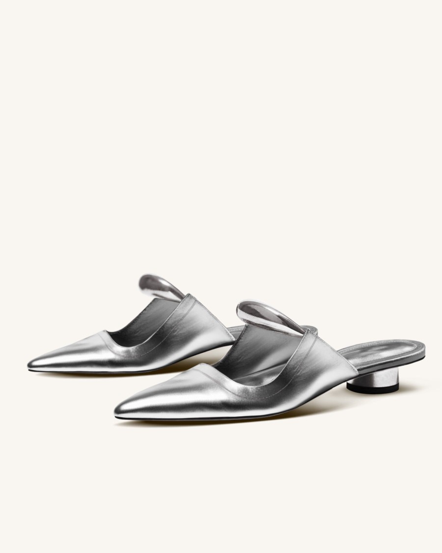 Sacs JW PEI | Mules Perforees Helena - Argent