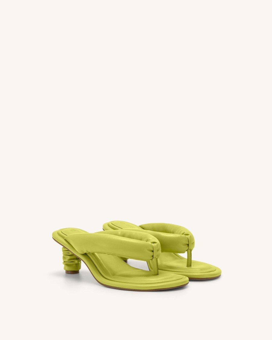 Chaussures JW PEI | Sandale Talia Puffed - Vert Citron