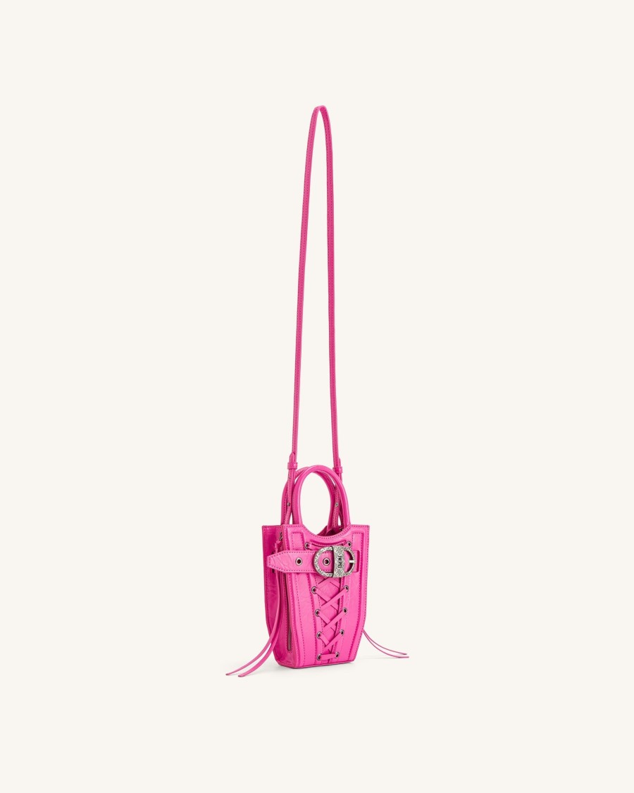 Sacs JW PEI | Le Sac Pour Telephone A Bandouliere Ecrase Fei - Rose Vif