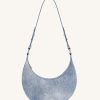 Sacs JW PEI | Sac Bandouliere Carly En Toile Denim Gaufree - Bleu