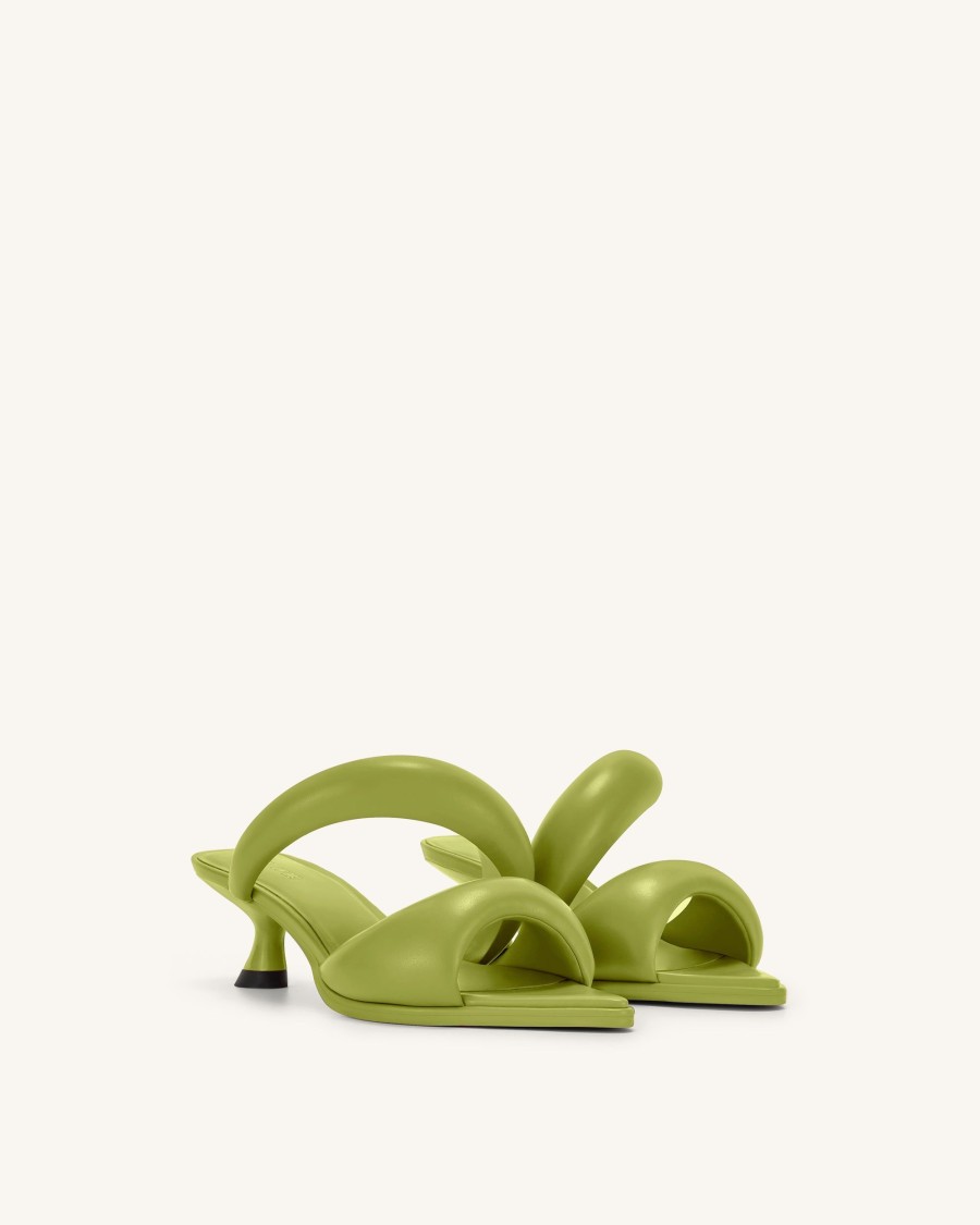 Chaussures JW PEI | La Mule Sara - Vert Citron