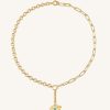 Bijoux JW PEI | Collier Cosmos Rond - Plaque Or 18Ct & Zircon Multicolore