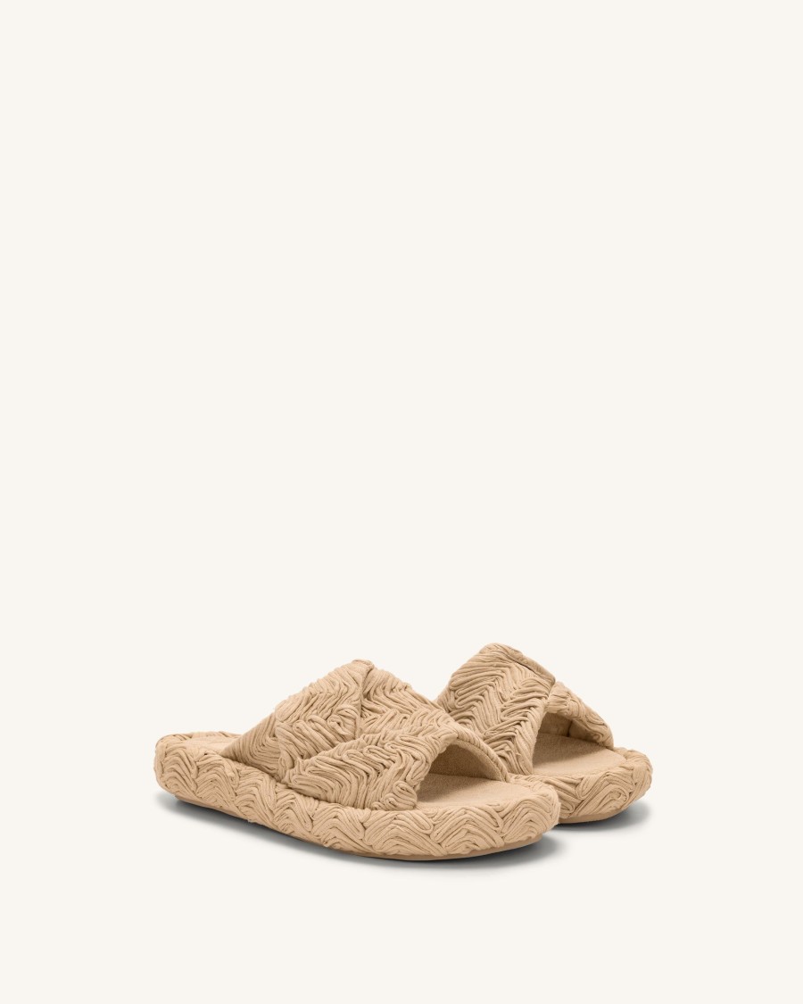 Chaussures JW PEI | Sandale A Plateforme Tissee Lilah - Beige