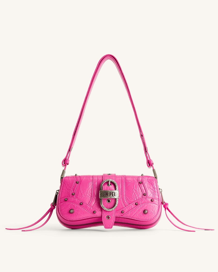 Sacs JW PEI | Le Sac A Bandouliere Ecrase Joy - Rose Vif