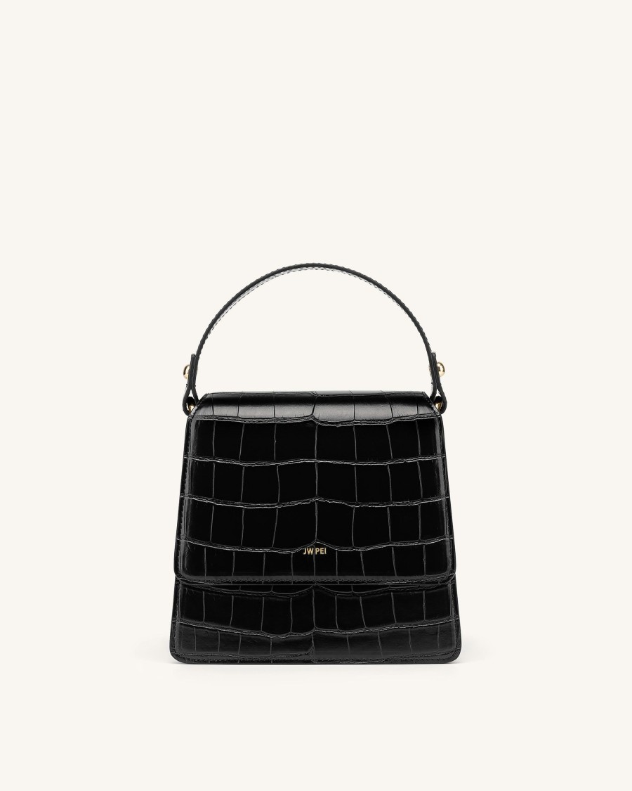 Sacs JW PEI | Sac A Main Fae - Noir Effet Croco