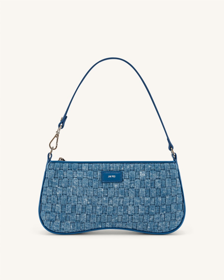 Sacs JW PEI | Sac Bandouliere Eva - Tissu Denim Bleu