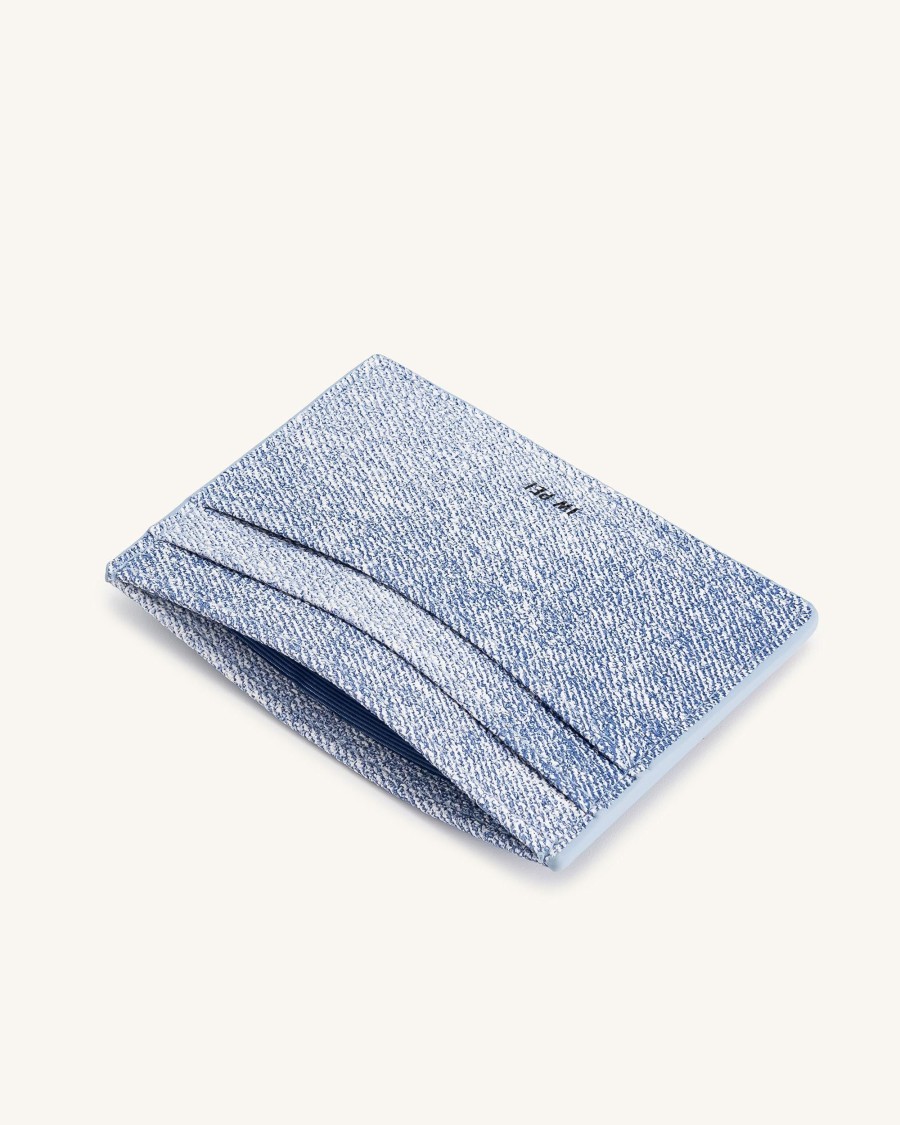 Sacs JW PEI | Porte-Cartes Gaufre Effet Denim - Bleu