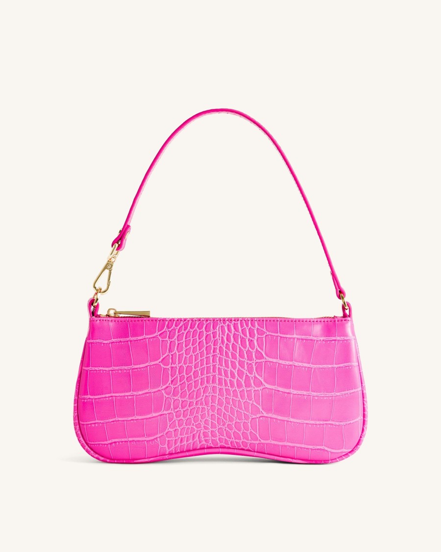 Sacs JW PEI | Sac A Main A Bandouliere Eva - Croco Rose Chaud