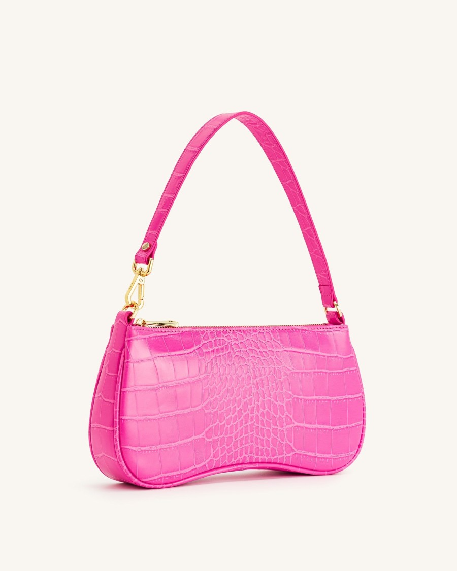 Sacs JW PEI | Sac A Main A Bandouliere Eva - Croco Rose Chaud