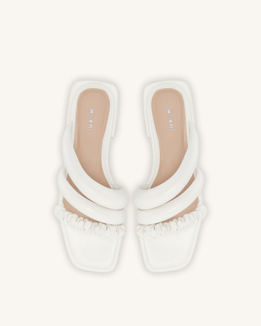 Chaussures JW PEI | La Mule A Plat Jada - Blanc