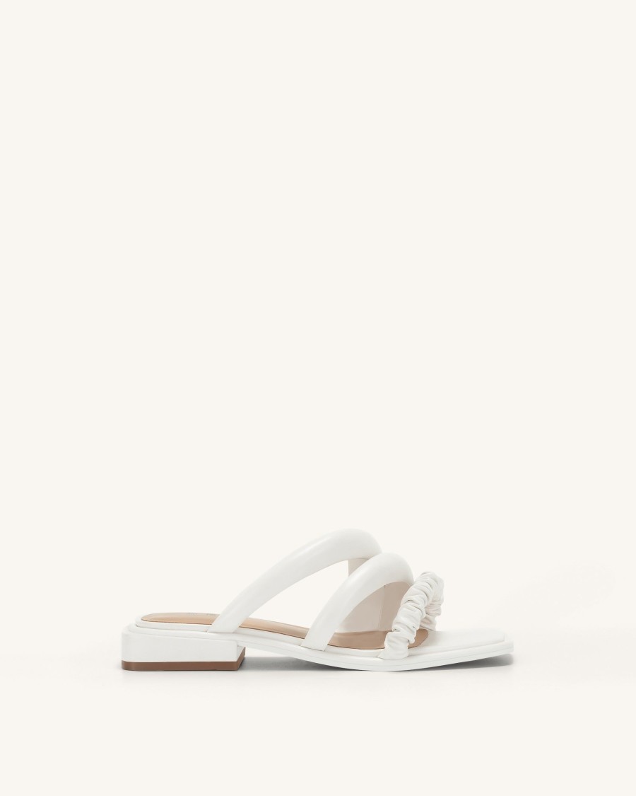 Chaussures JW PEI | La Mule A Plat Jada - Blanc