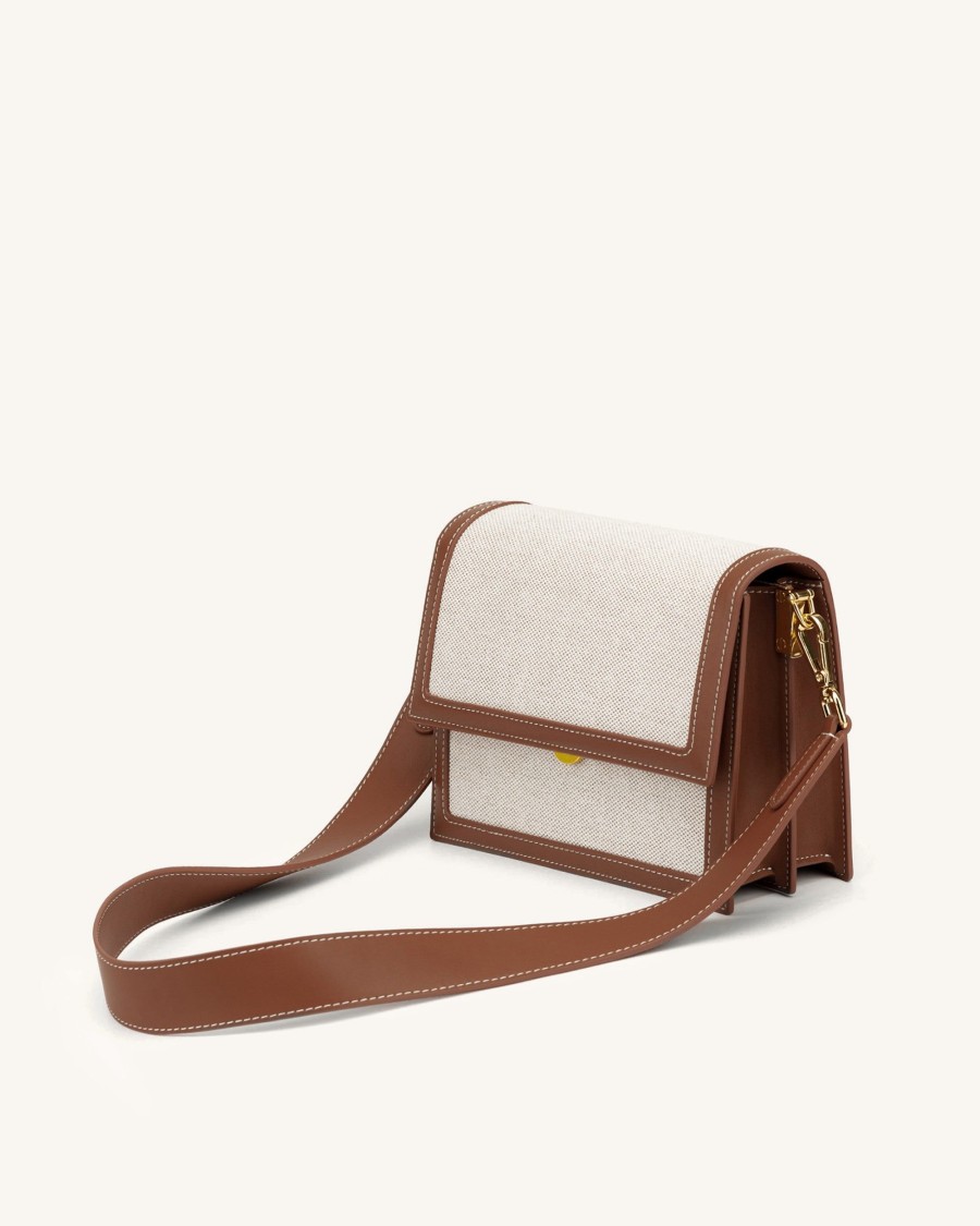 Sacs JW PEI | Sac Mini Flap- Beige Canevas