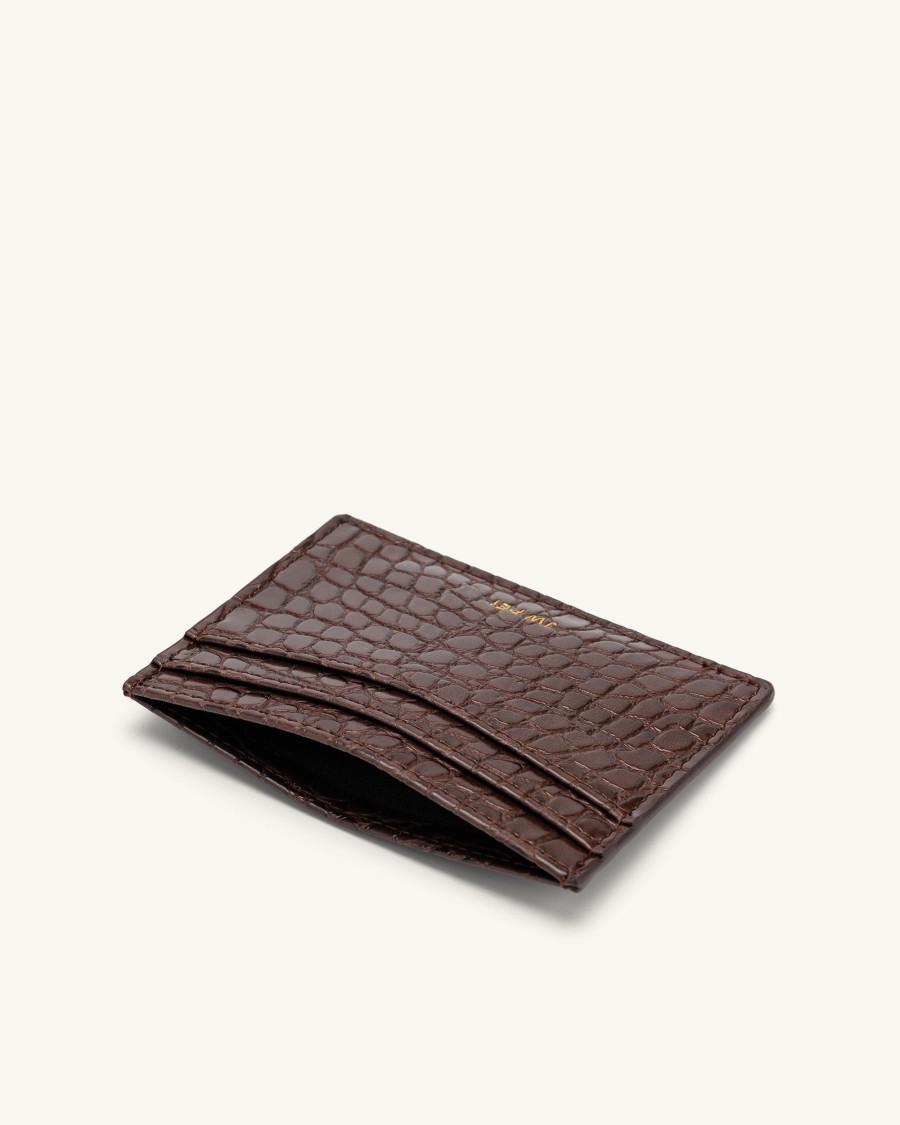 Sacs JW PEI | Porte-Cartes - Marron Effect Croco