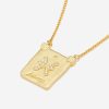 Bijoux JW PEI | Collier Avec Pendentif Zodiac - Plaque Or 18Ct