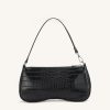 Sacs JW PEI | Sac Bandouliere Eva - Noir Effet Croco