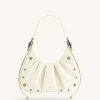 Sacs JW PEI | Le Sac A Main Hobo En Denim Fronce Gabbi - Blanc