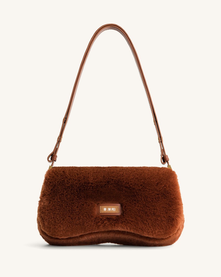 Sacs JW PEI | Sac A Epaule En Fausse Fourrure Joy - Caramel