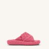 Chaussures JW PEI | Sandale A Plateforme Tissee Lilah - Rose Rouge