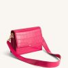 Sacs JW PEI | Mini Sac Bandouliere A Rabat - Croco Magenta