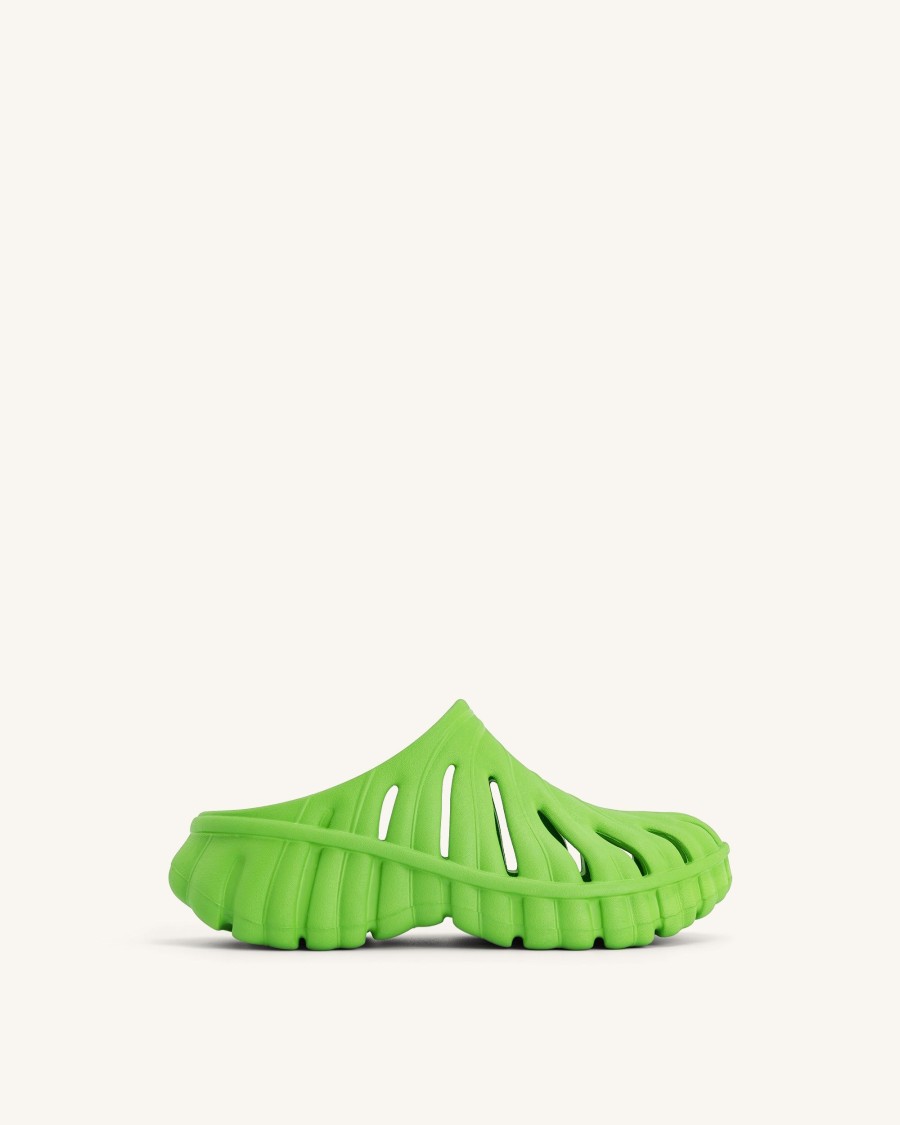 Chaussures JW PEI | La Sabots A Plateforme Tara Leaf - Vert Neon