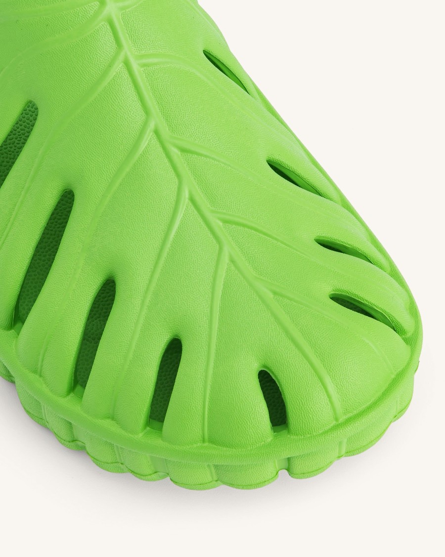 Chaussures JW PEI | La Sabots A Plateforme Tara Leaf - Vert Neon