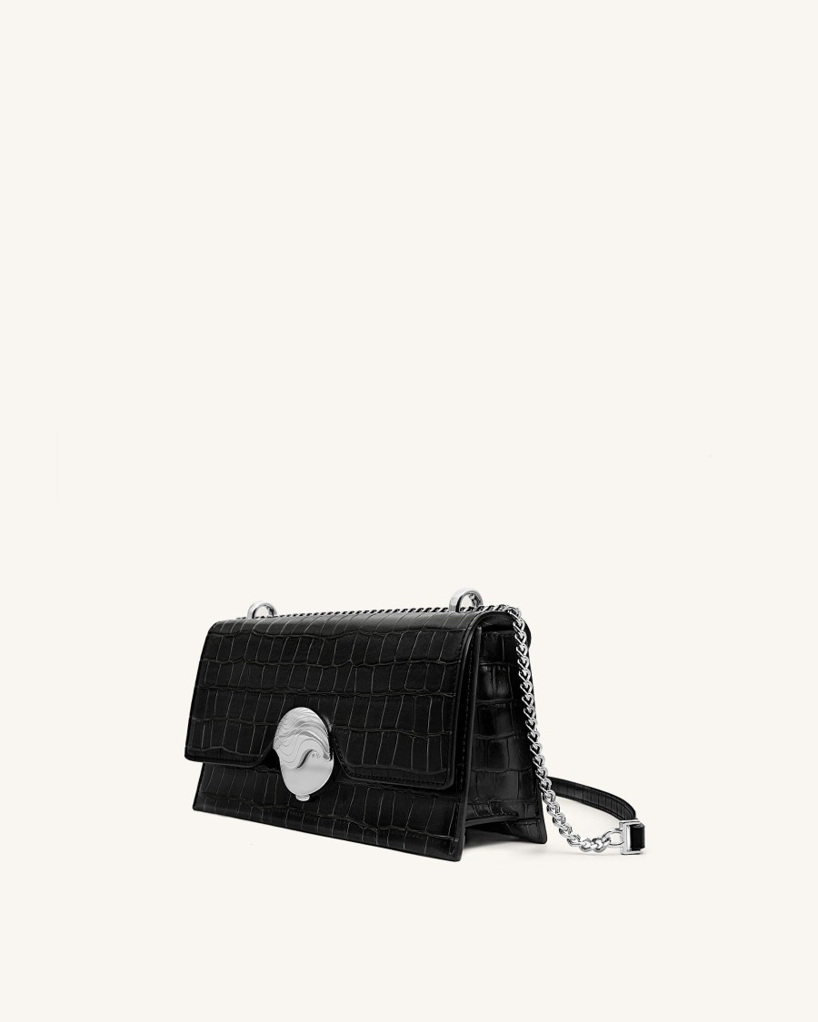 Sacs JW PEI | Jade Sac Bandouliere - Noir Effet Croco