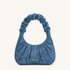 Sacs JW PEI | Le Sac A Main Hobo En Denim Fronce Gabbi - Bleu