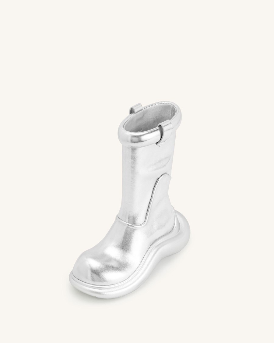 Sacs JW PEI | Bottes De Pluie Zoie Metalliques - Argent